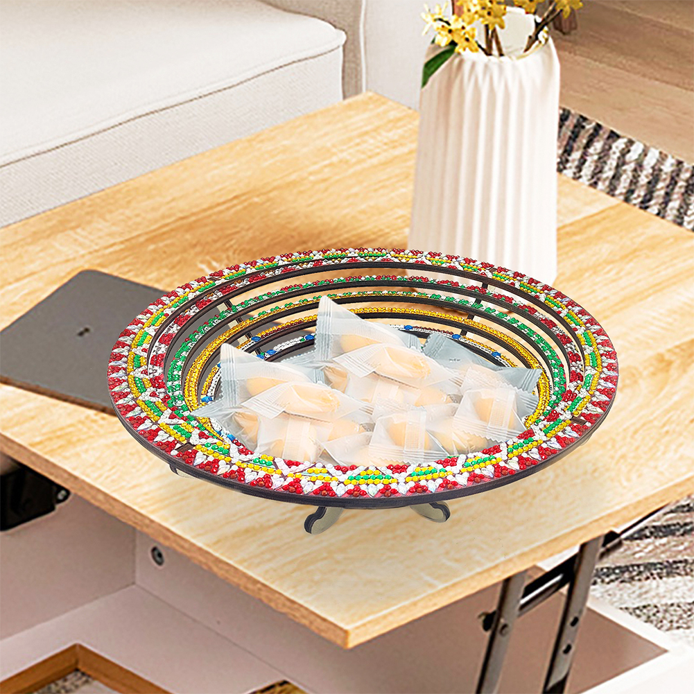 DIY Diamond Painted Wooden Din - Resin Art Wooden Tray recension och pris