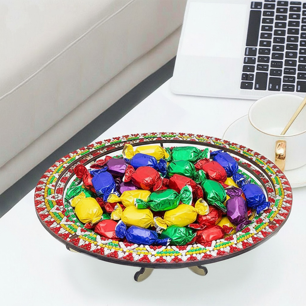 DIY Diamond Painted Wooden Din - Resin Art Wooden Tray recension och pris