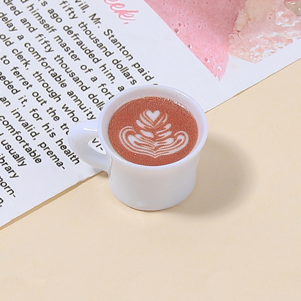 10pcs Love Heart Coffee Cup Re - Resin Art Pendant recension och pris