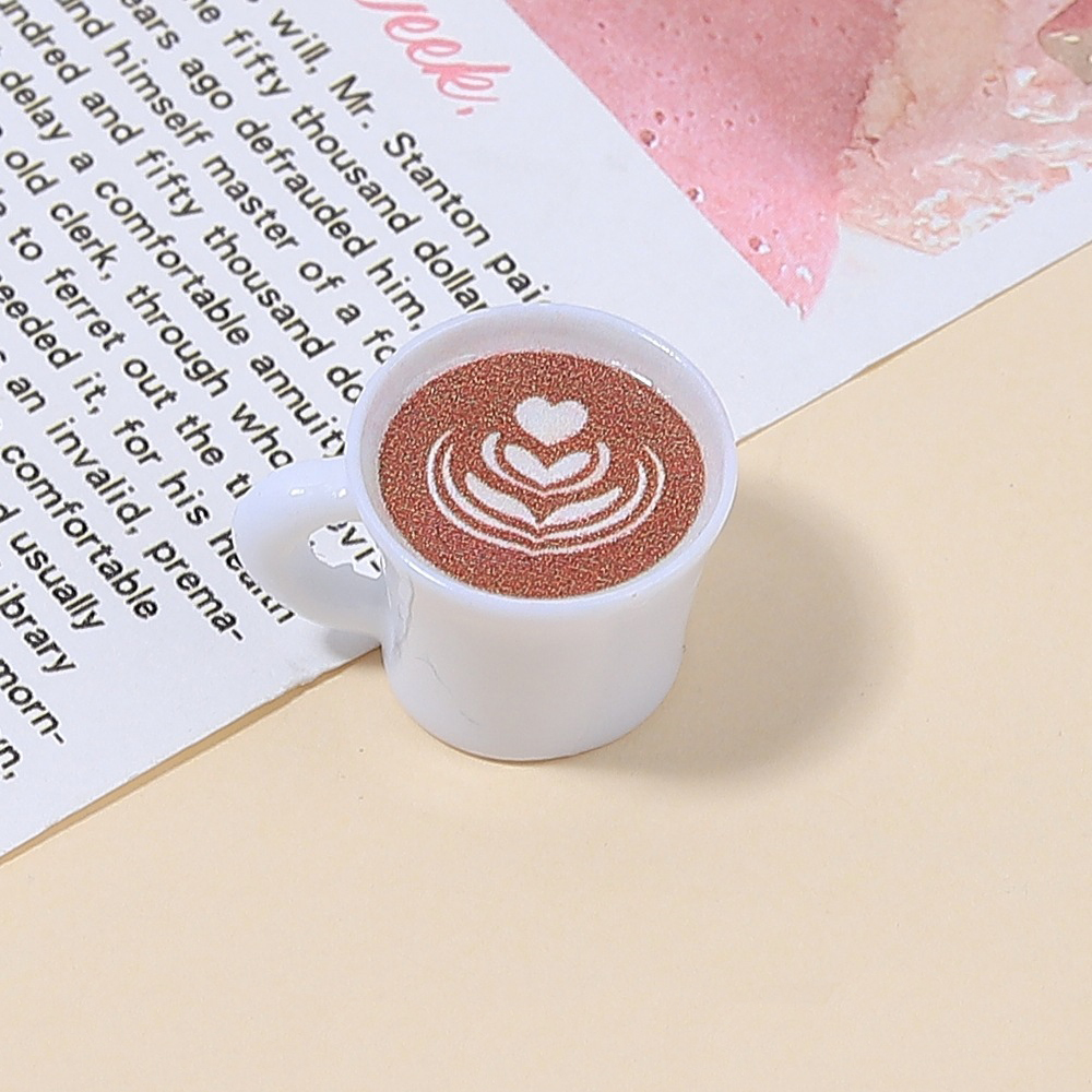 10pcs Love Heart Coffee Cup Re - Resin Art Pendant recension och pris