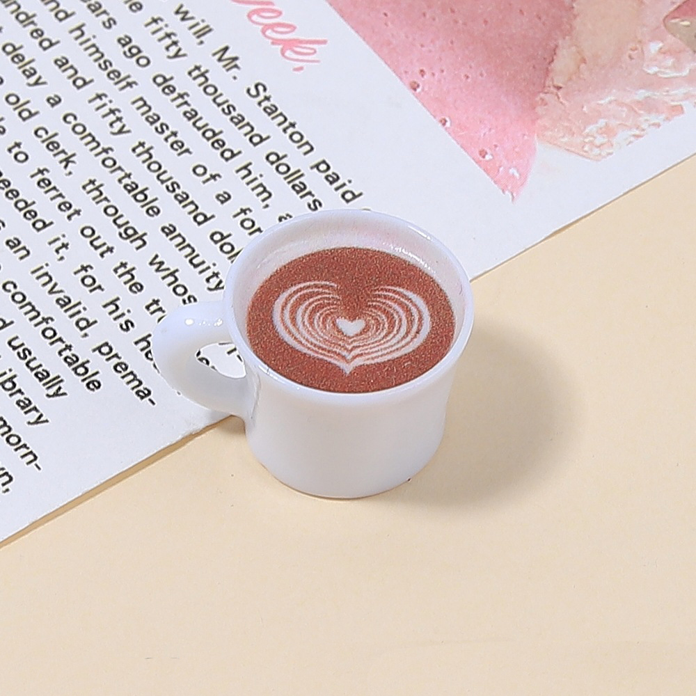 10pcs Love Heart Coffee Cup Re - Resin Art Pendant recension och pris