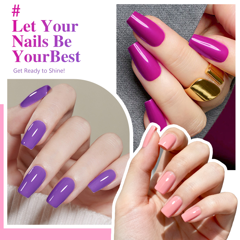 10.3ml Macaron Gel Nail Polish - Resin Art Purple recension och pris