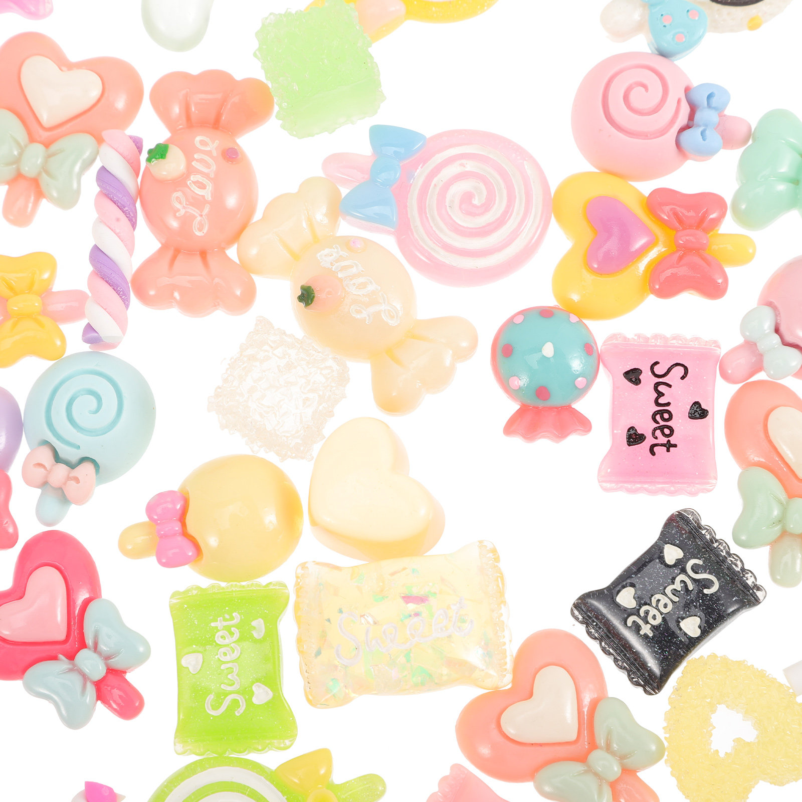 50Pcs Candy Resin Charms Bulk  - Resin Art Decor recension och pris