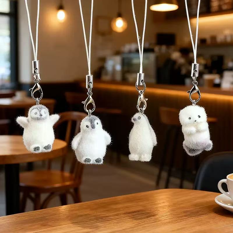 5pcs Flocking Small Penguin Re - Resin Art Pendant recension och pris