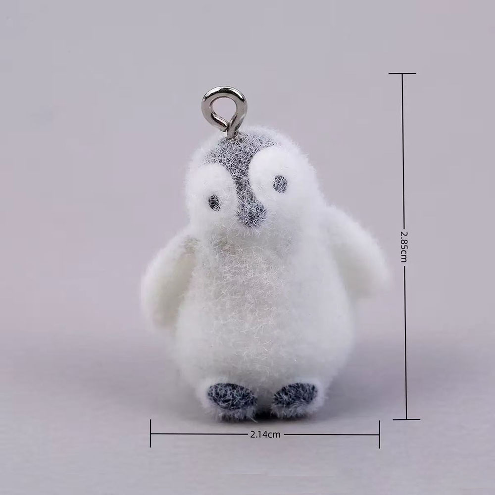 5pcs Flocking Small Penguin Re - Resin Art Pendant recension och pris