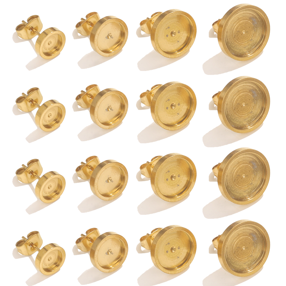 10pcs Stainless Steel Gold Ear - Resin Art Engagement recension och pris
