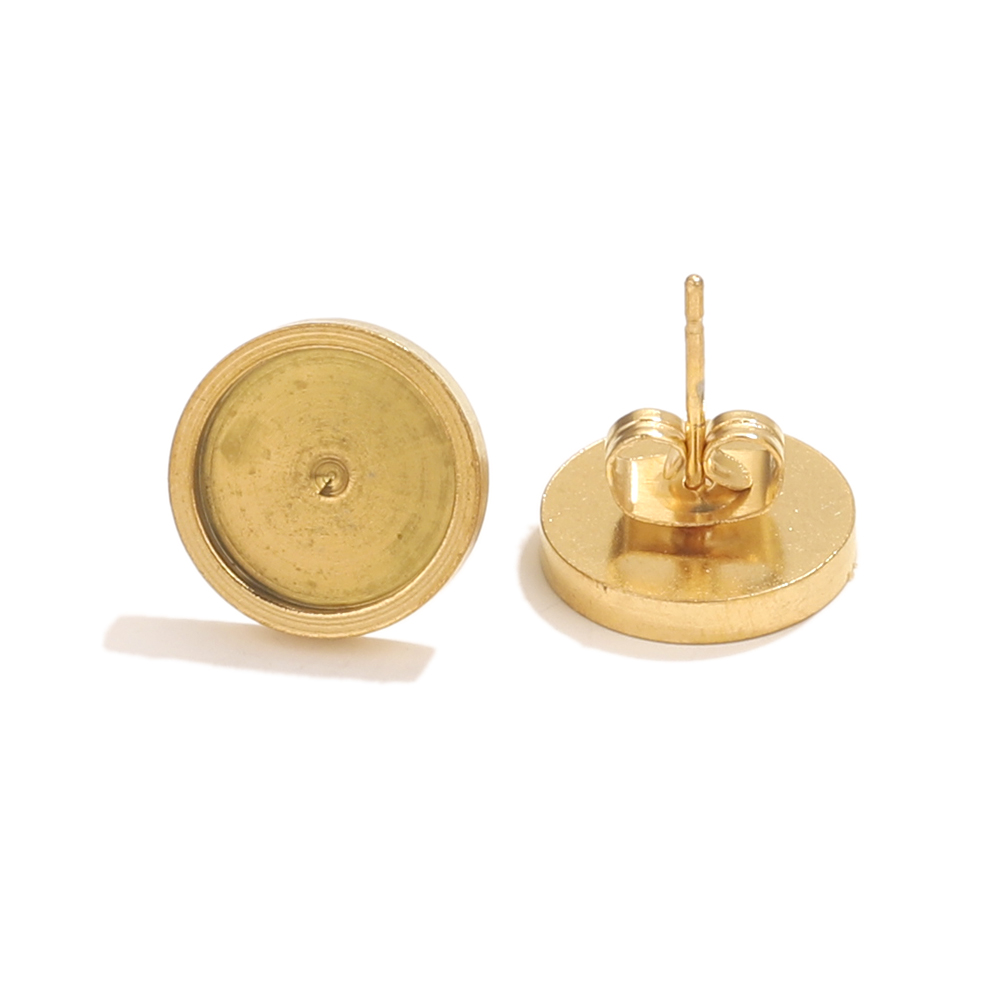 10pcs Stainless Steel Gold Ear - Resin Art Engagement recension och pris
